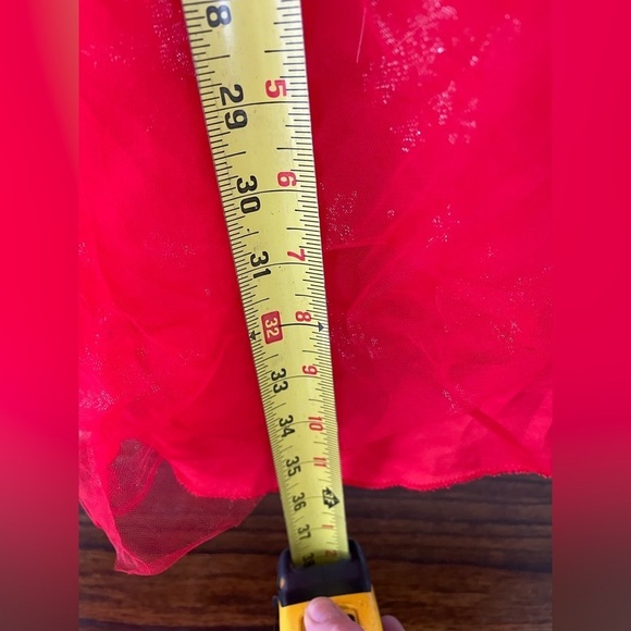 Unbranded, girls 5-6 years old, red poofy formal tulle skirt dress ball gown - Picture 7 of 7